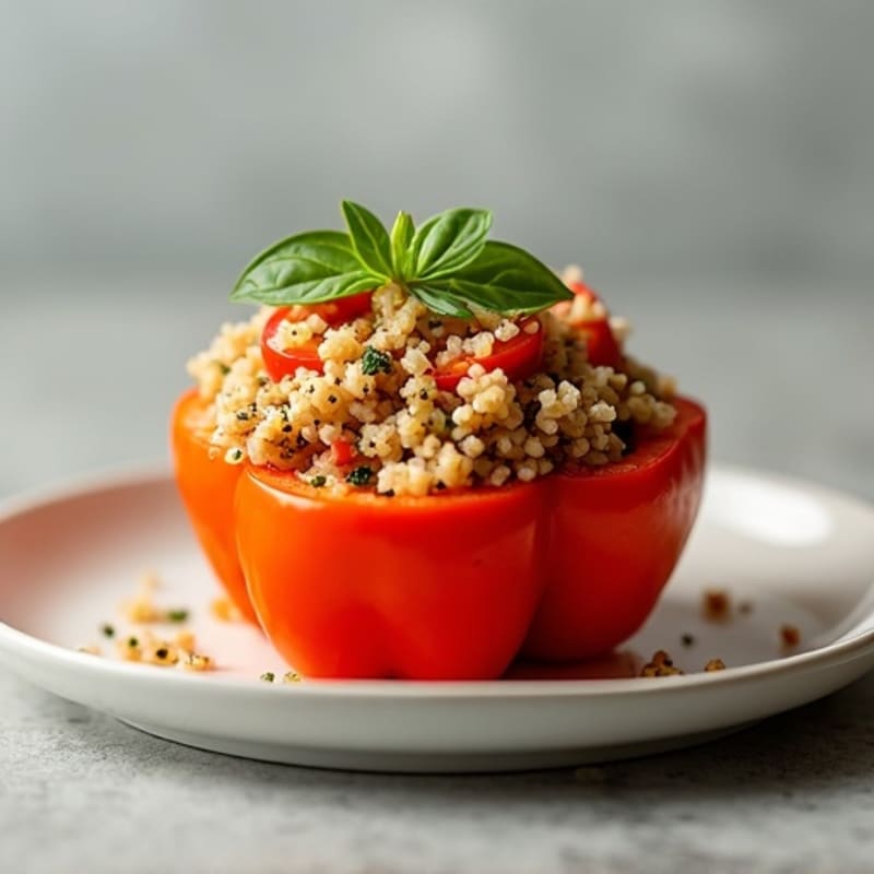 Lean Ground Turkey and Quinoa Stuffed Bell Peppers