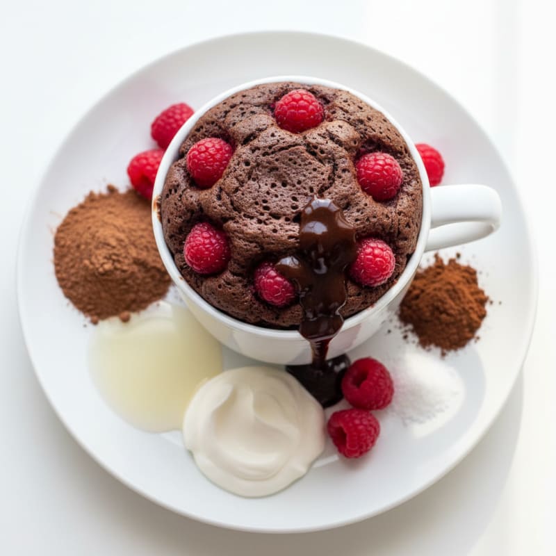 Dark Chocolate Protein Mug Cake