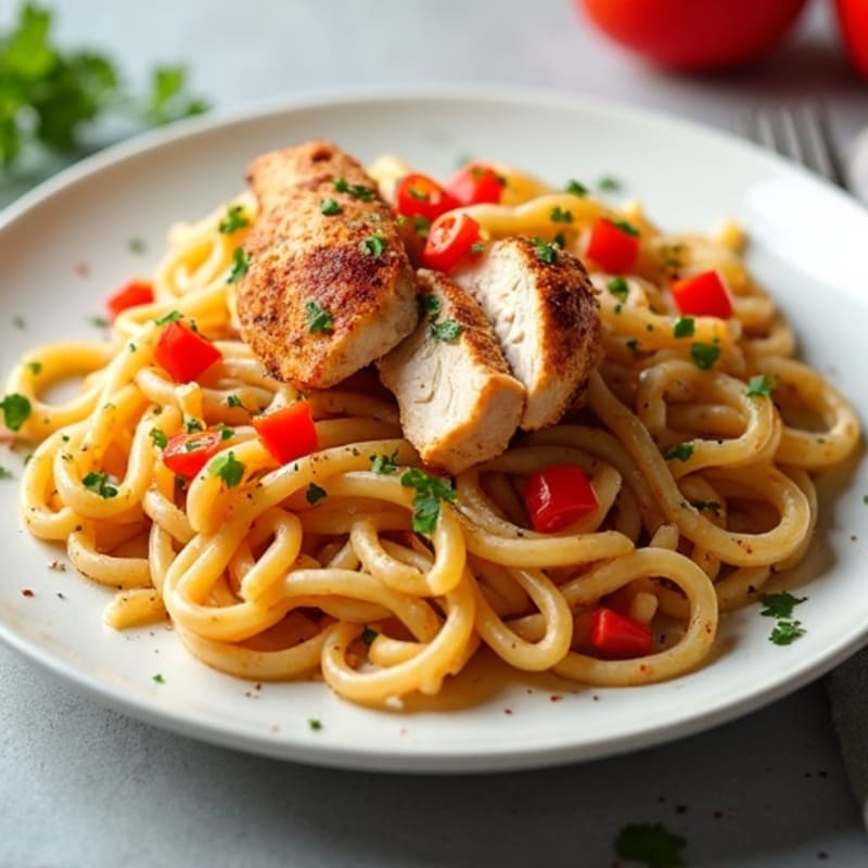 Creamy Cajun Chicken Pasta with Bell Peppers