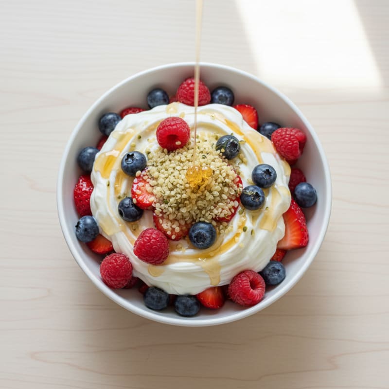 Creamy Greek Yogurt Protein Parfait with Mixed Berries
