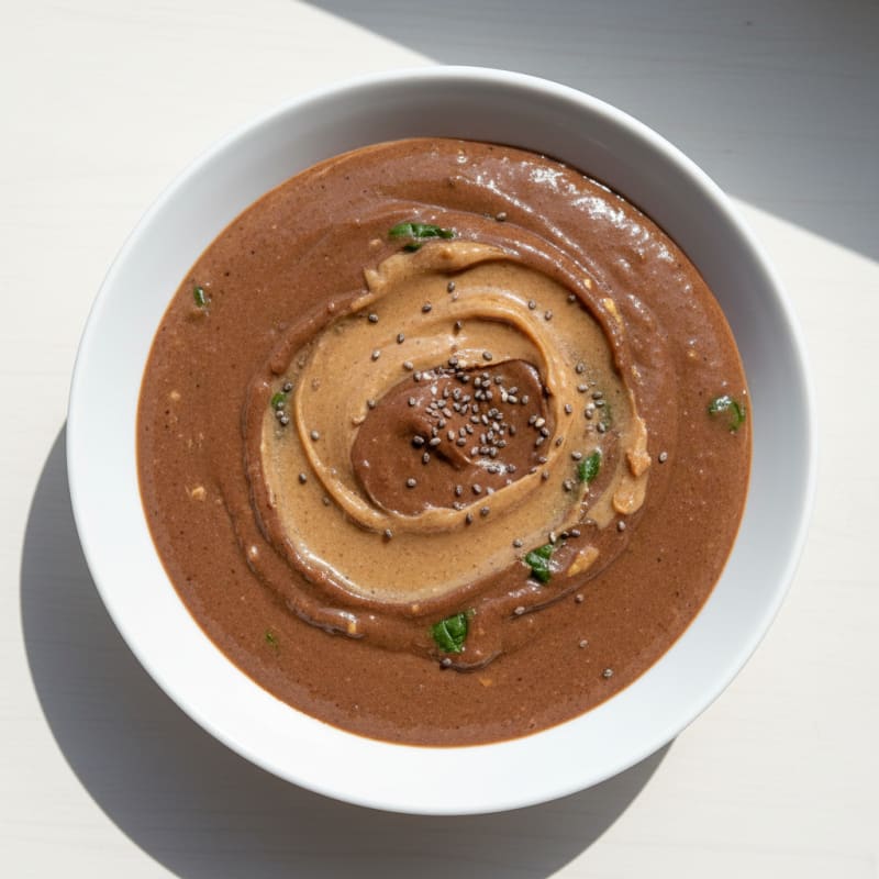 Chocolate Protein Smoothie with Almond Butter