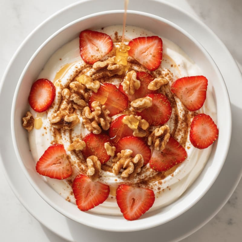 Honey Strawberry Protein Yogurt Bowl