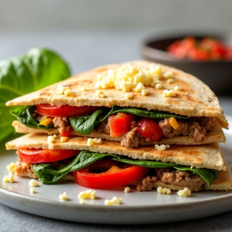 Lean Steak and Veggie Whole Wheat Quesadillas