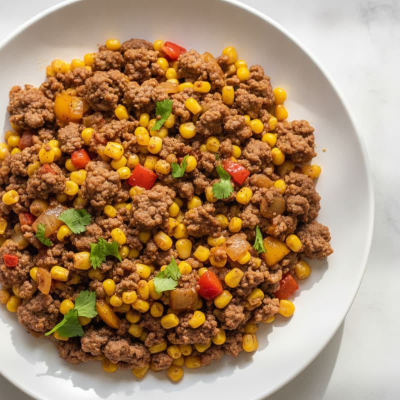 Ground Beef and Corn Skillet