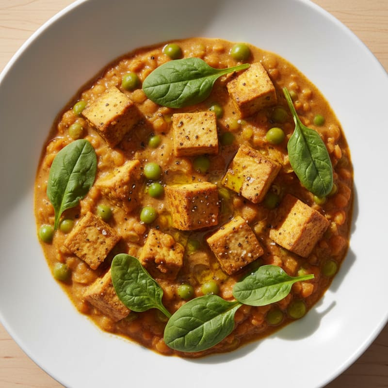 Lentil and Vegetable Curry Bowl
