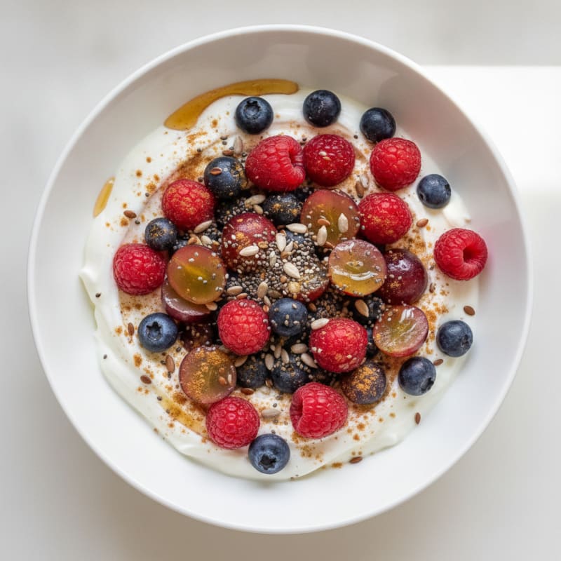 Berry Protein Powder Yogurt Bowl