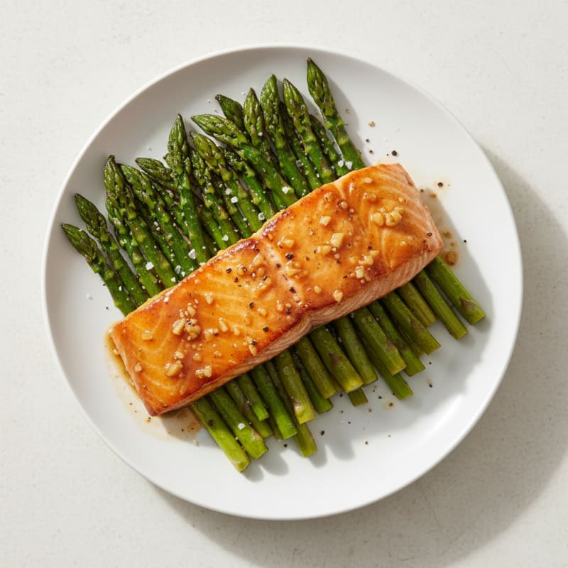 Soy-Glazed Salmon with Roasted Asparagus