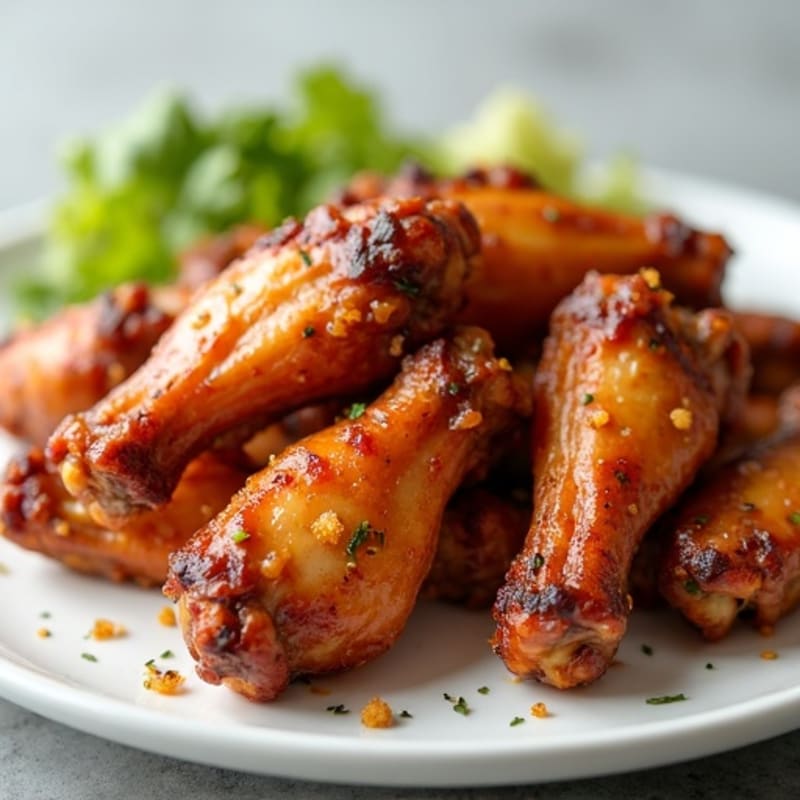 Crispy Baked Honey-Garlic Chicken Wings