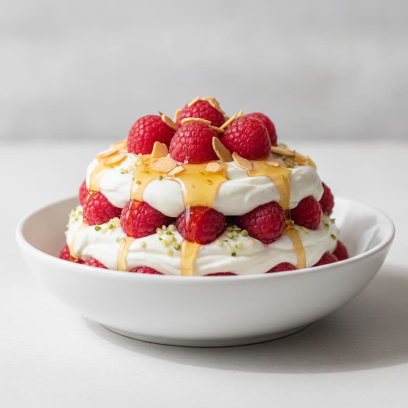 Greek Yogurt Raspberry Protein Parfait