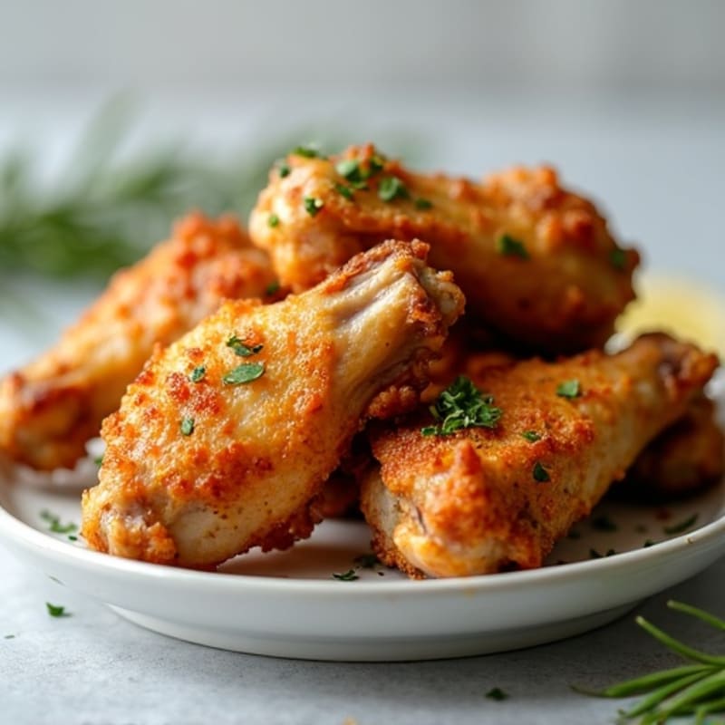 Crispy Baked Garlic-Herb Wings