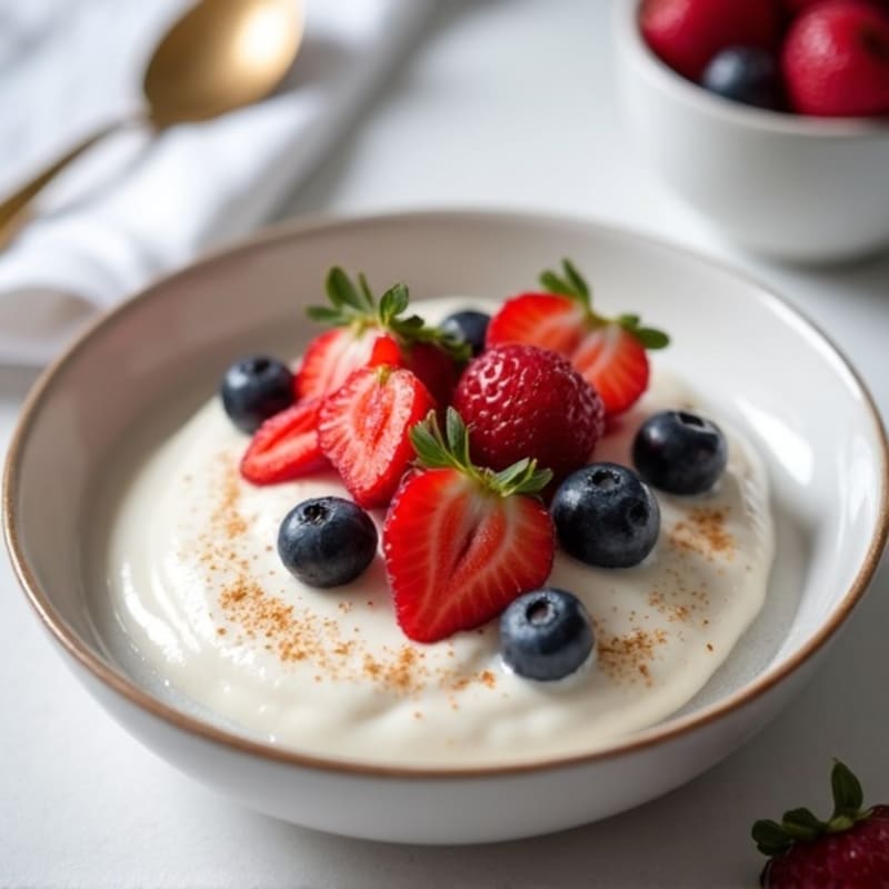 Vanilla Protein Yogurt with Mixed Berries