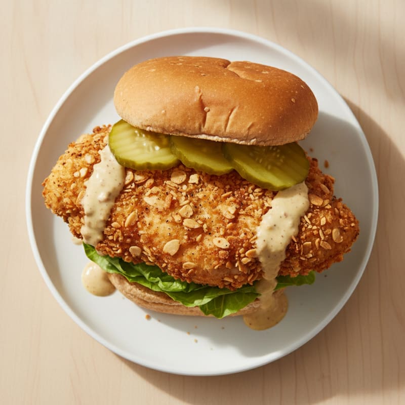 Buttermilk Fried Chicken Sandwich with Pickles