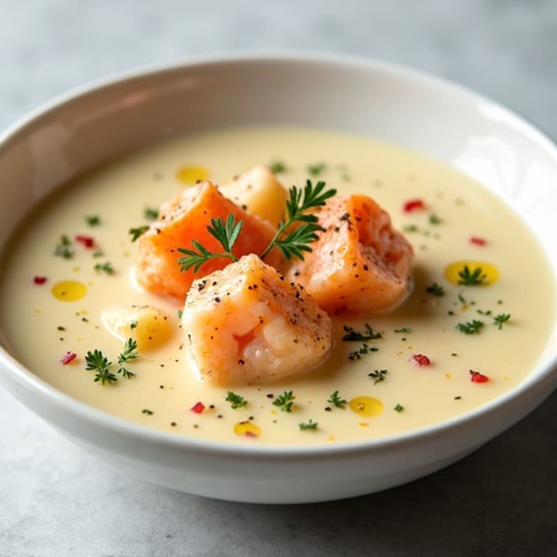 Silky Cauliflower Lobster Bisque