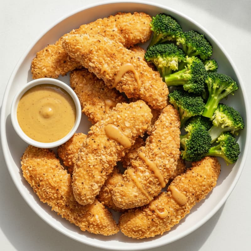 Baked Chicken Tenders with Honey Mustard