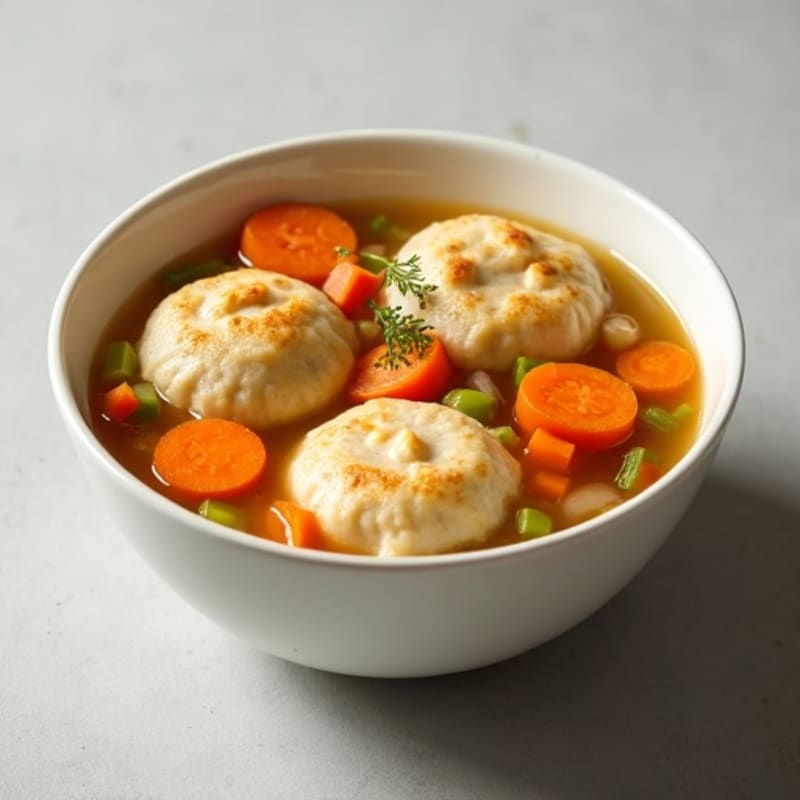 Hearty Chicken and Vegetable Dumpling Soup