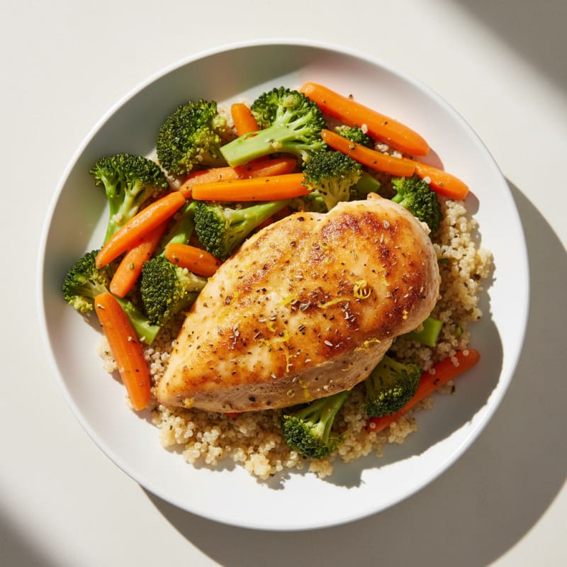 Crispy Lemon-Herb Roasted Chicken