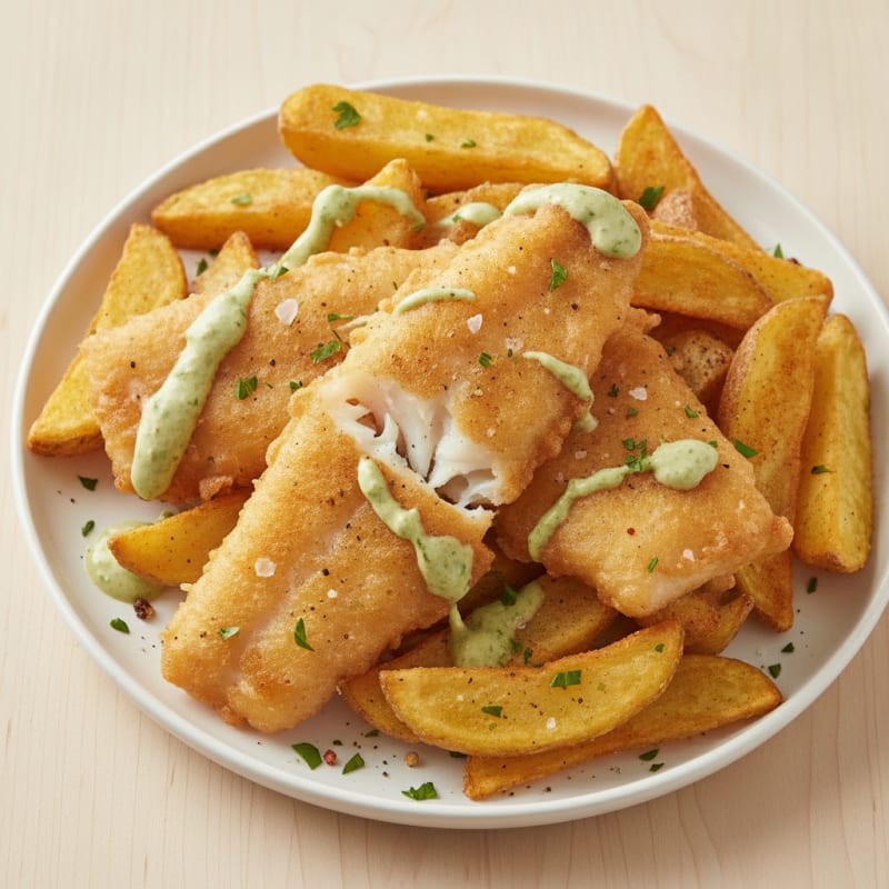 Beer-Battered Fish and Chips