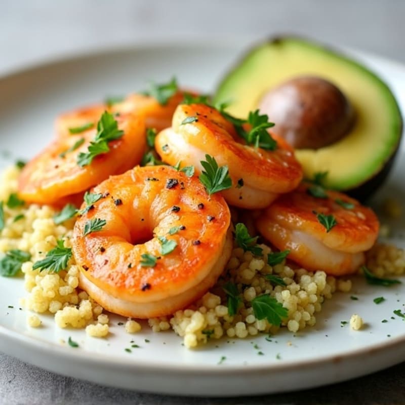 Lemon-Garlic Pan Seared Shrimp with Fresh Herbs