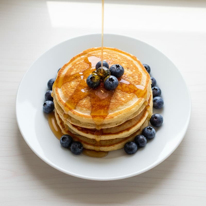 Fluffy Oatmeal Buttermilk Pancakes