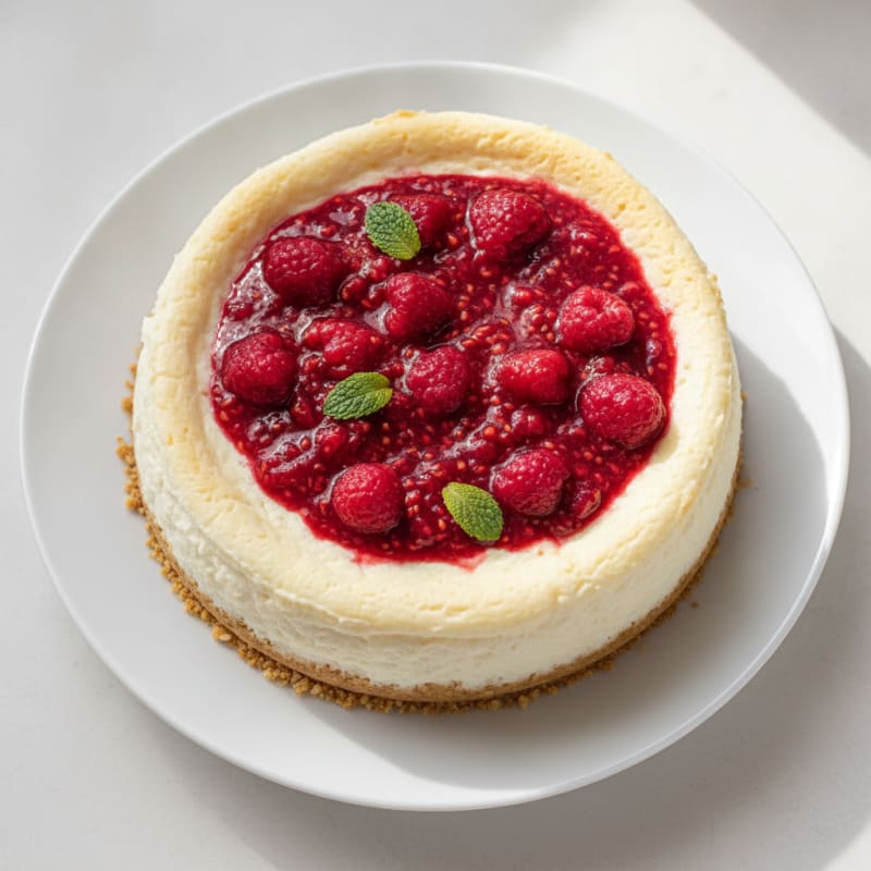 Silky Greek Yogurt Protein Cheesecake