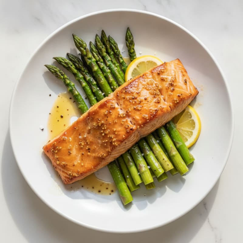 Sweet Salmon with Roasted Asparagus