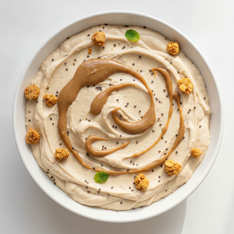 Creamy Vegan Protein Pudding with Chia and Almond Butter