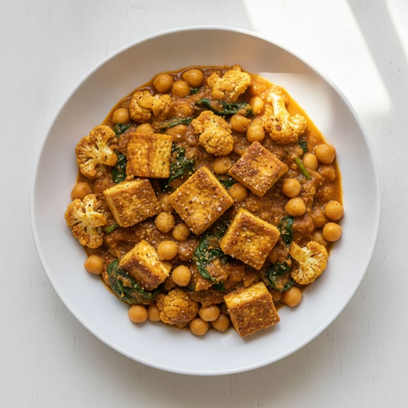 Roasted Vegetable and Chickpea Curry