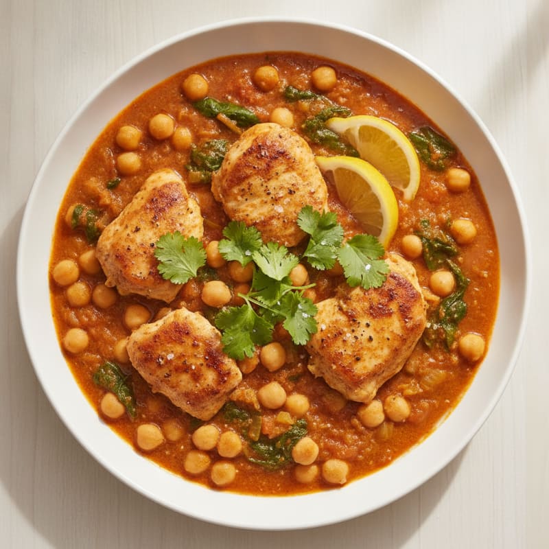 Hearty Chickpea and Tomato Curry