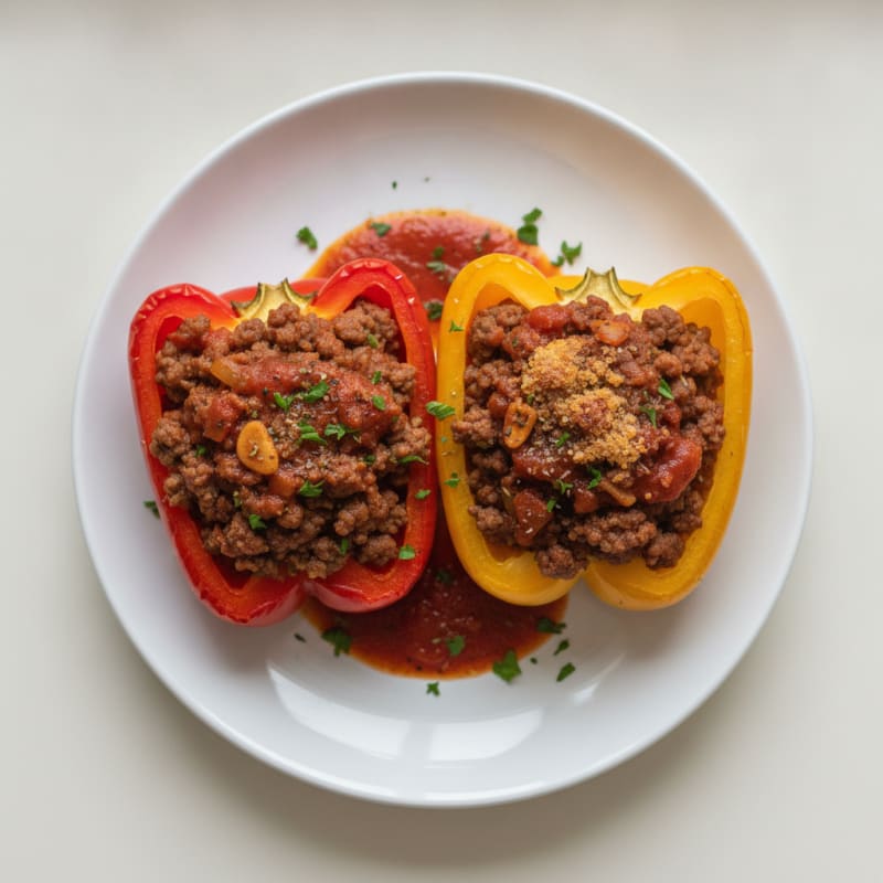 Ground Beef Stuffed Bell Peppers