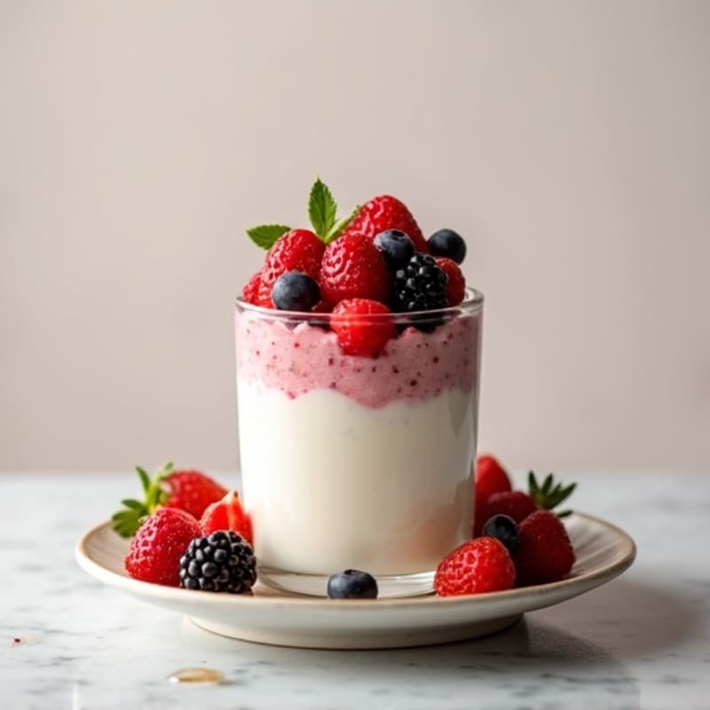 Creamy Greek Yogurt Protein Parfait with Berries