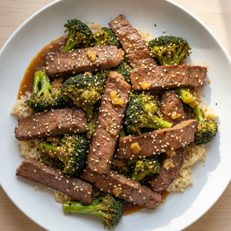 Sesame Beef and Broccoli Stir-Fry
