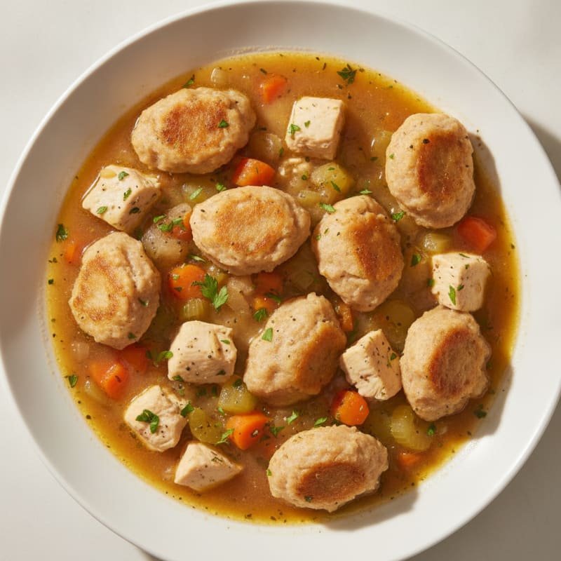 Homestyle Chicken and Herb Dumplings