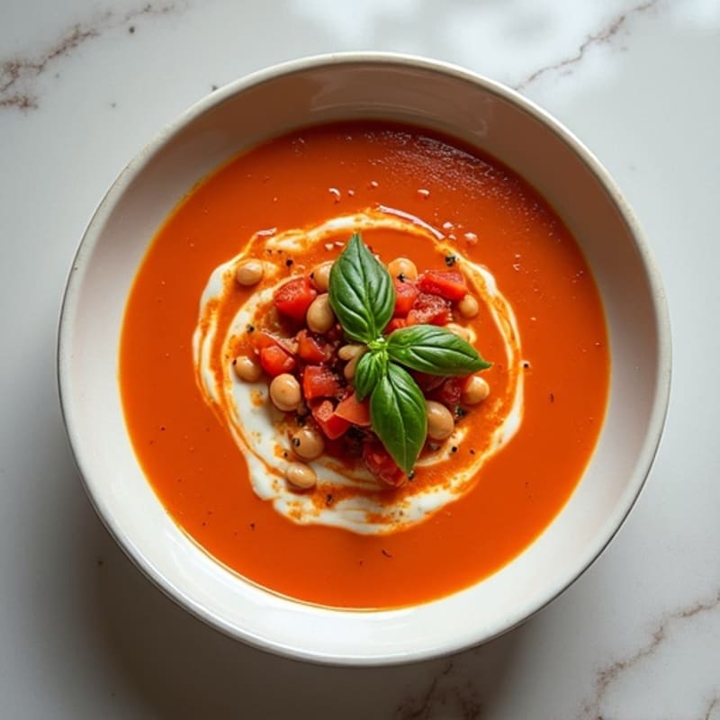 Creamy Roasted Tomato Basil Soup