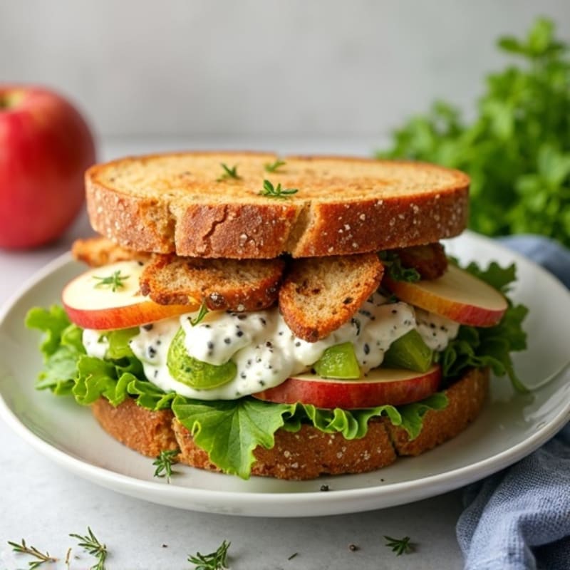 Herb-Roasted Chicken and Apple Salad Sandwich