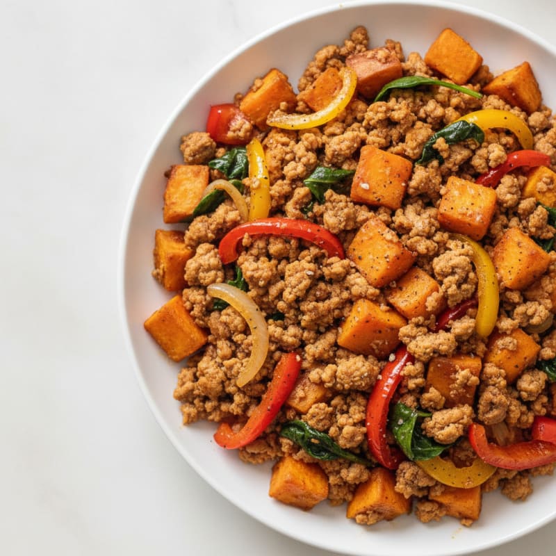 Ground Turkey Sweet Potato Skillet