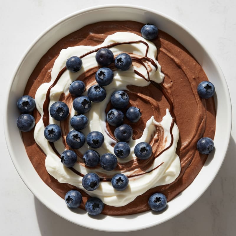 Silky Chocolate Protein Pudding with Greek Yogurt