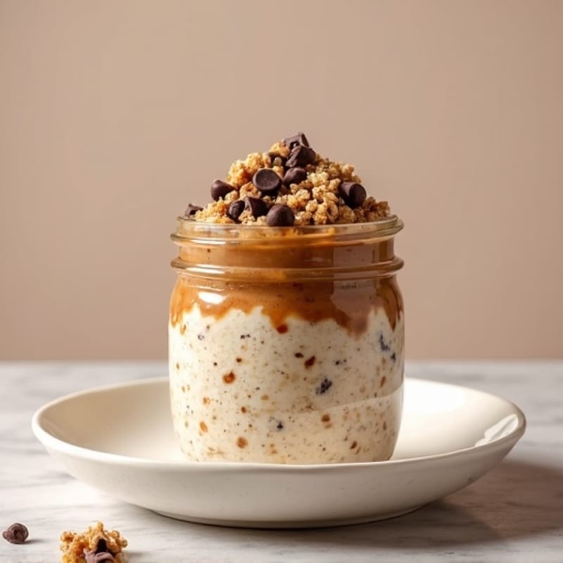Chocolate Chip Cookie Dough Overnight Oats
