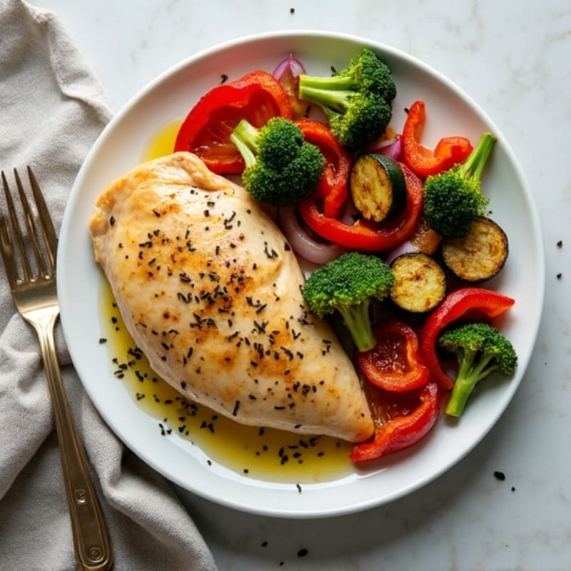 Sheet Pan Lemon-Herb Chicken with Crispy Roasted Vegetables