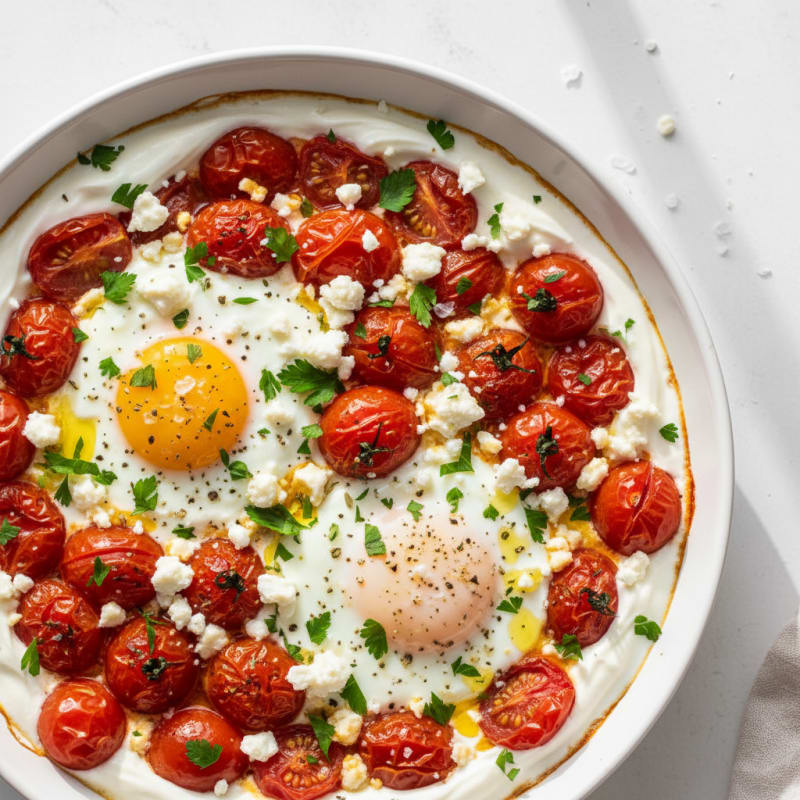 Baked Eggs with Roasted Tomatoes
