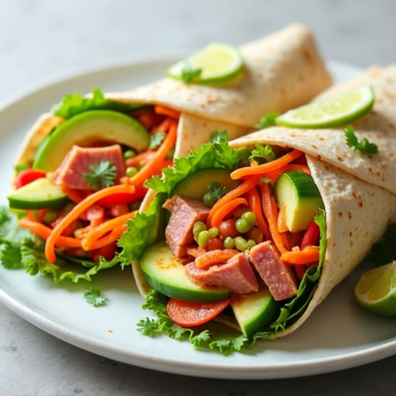 Fresh Spicy Tuna Wraps