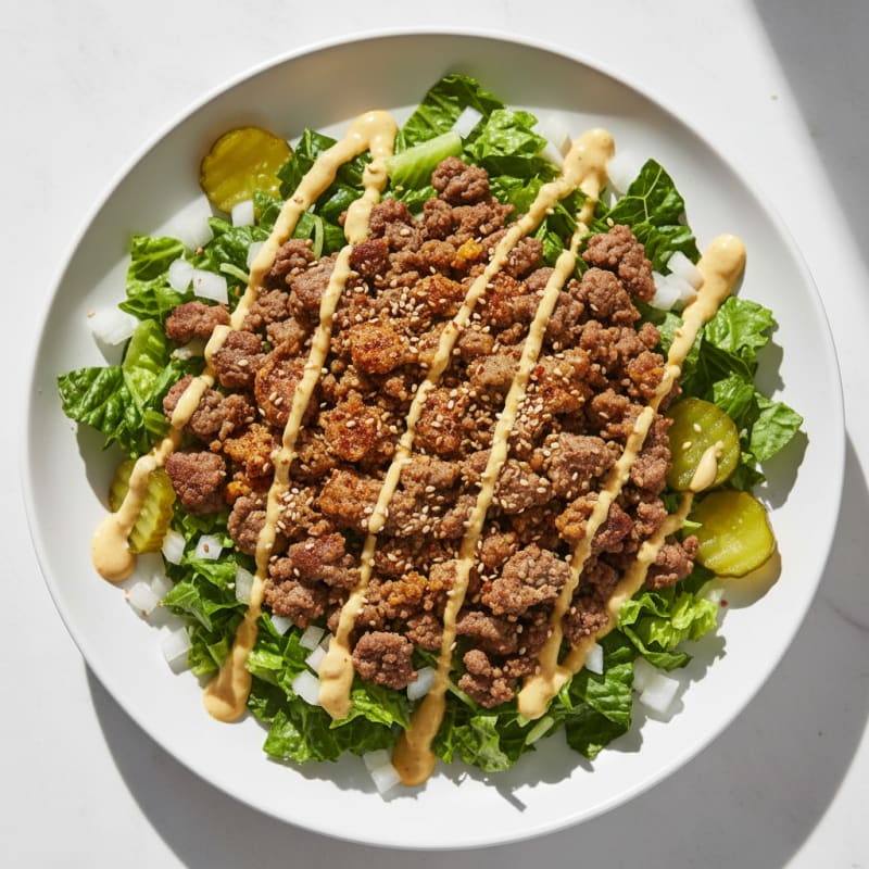 Deconstructed Big Mac Salad Bowl