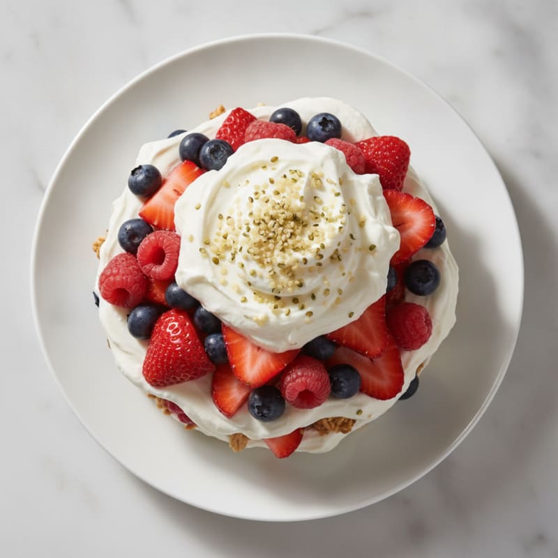 Greek Yogurt Protein Parfait with Mixed Berries