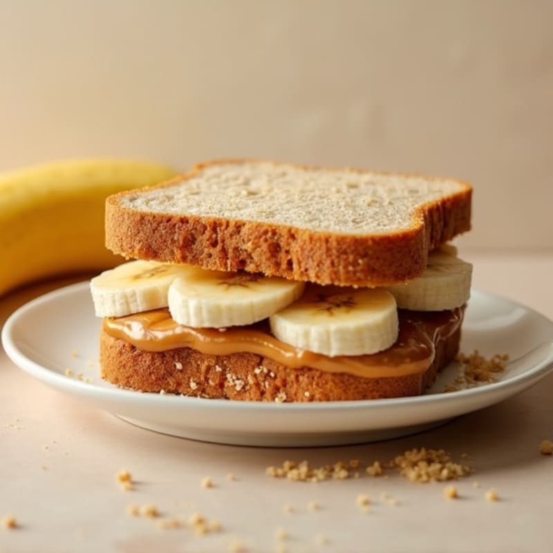 Protein-Packed Almond Butter Banana Sandwich
