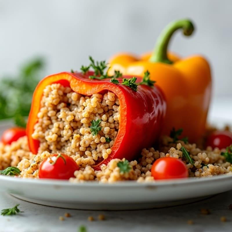 Protein-Packed Turkey and Quinoa Stuffed Bell Peppers