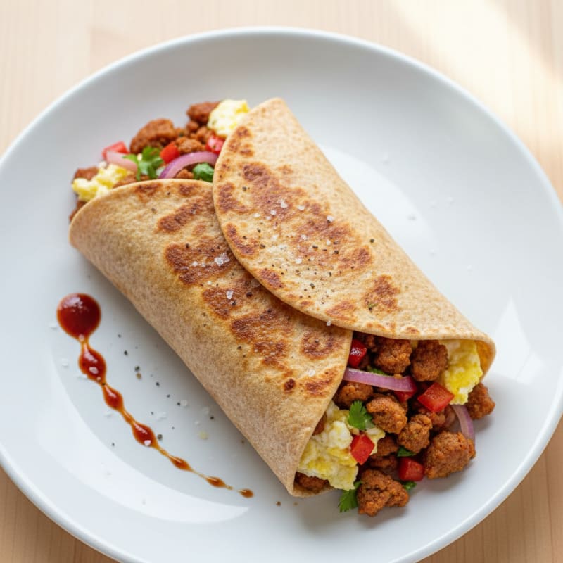 Hearty Breakfast Burrito with Lean Chorizo
