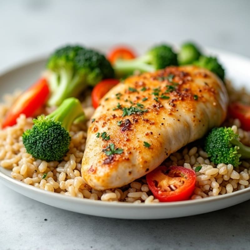 Healthy Chicken and Vegetable Rice