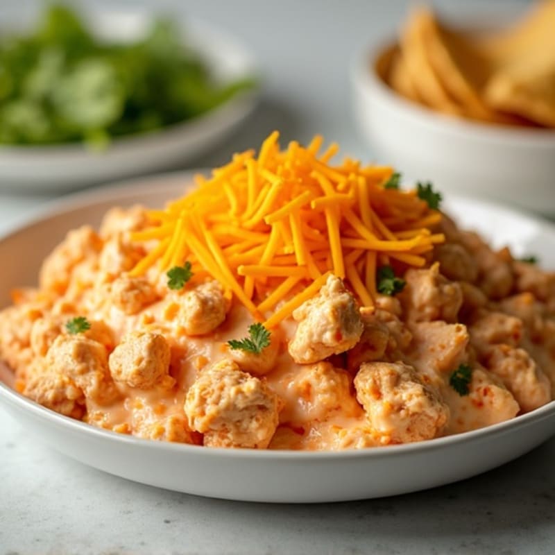 Healthy Baked Buffalo Chicken Dip