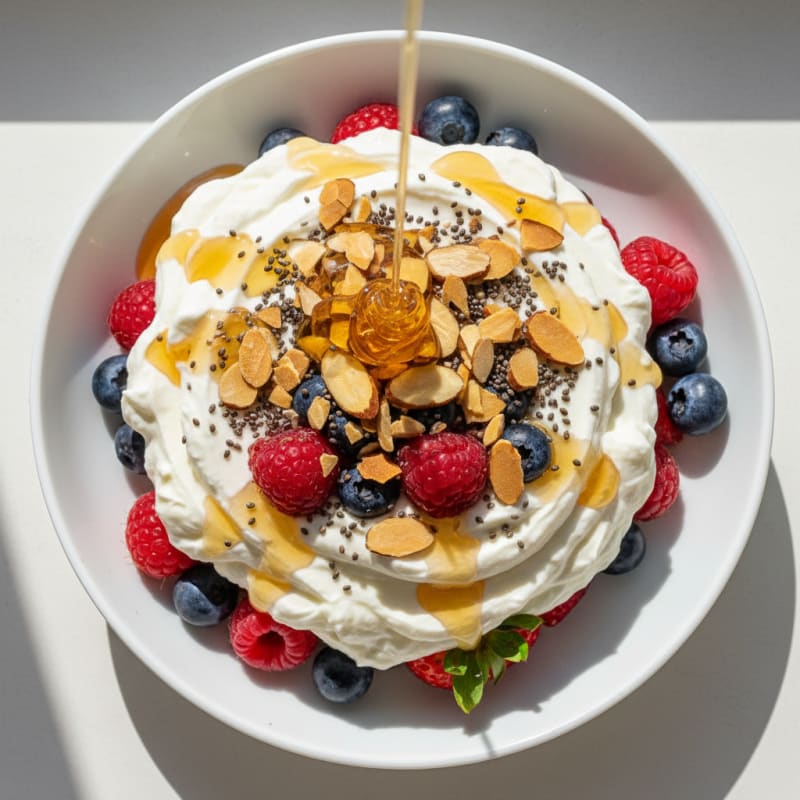 Creamy Greek Yogurt Protein Parfait with Mixed Berries