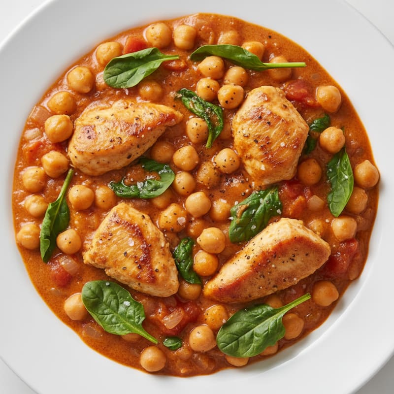 Creamy Spiced Chickpea and Tomato Curry