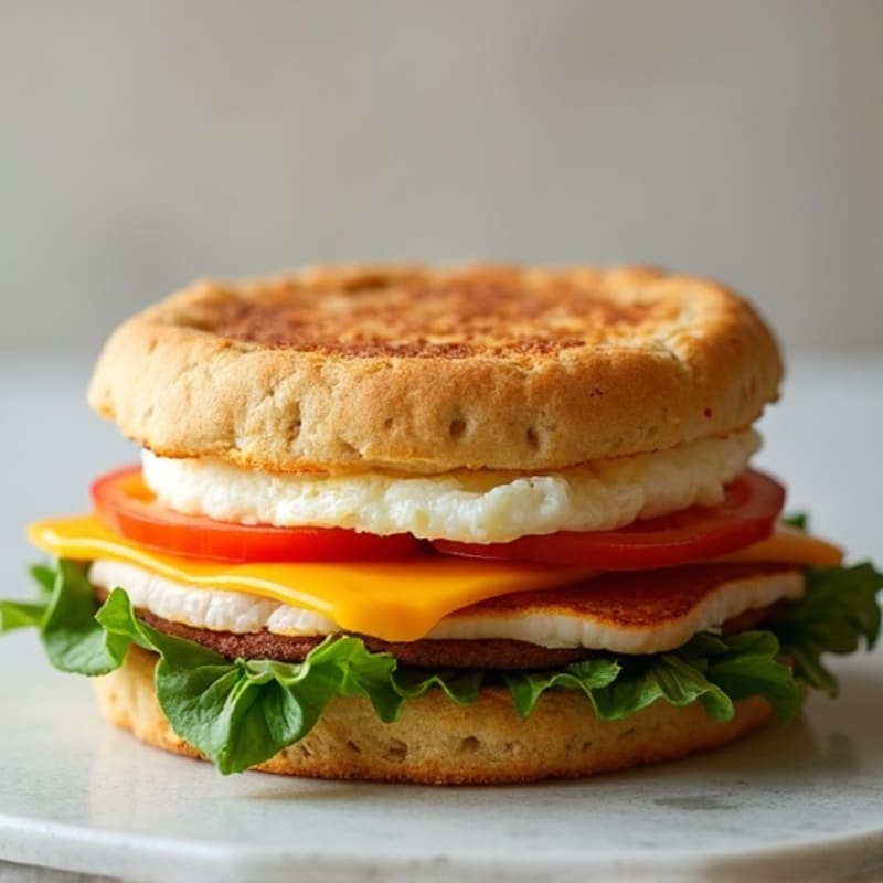 Protein-Packed Egg and Turkey Breakfast Sandwich